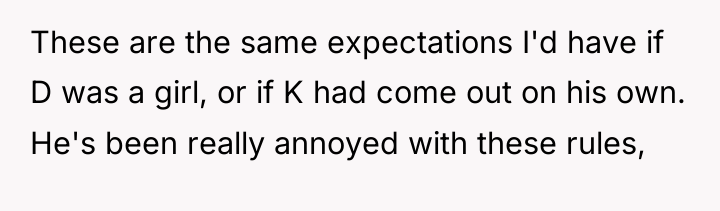 These are the same expectations I'd have if D was...