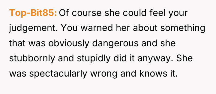 Top-Bit85 Of course she could feel your judgement. You warned...