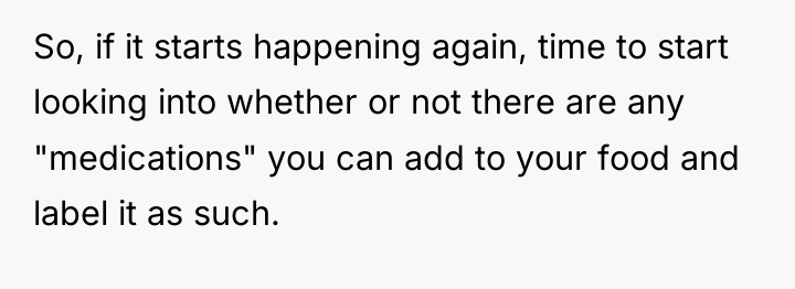 So, if it starts happening again, time to start looking...