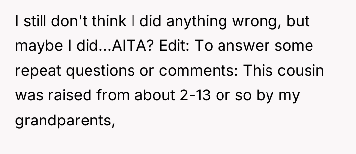 I still don't think I did anything wrong, but maybe...