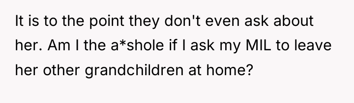 It is to the point they don't even ask about...