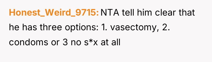 Honest_Weird_9715 NTA tell him clear that he has three options:...