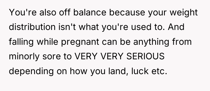 You're also off balance because your weight distribution isn't what...