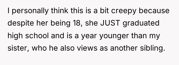I personally think this is a bit creepy because despite...