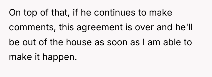 On top of that, if he continues to make comments,...