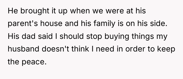 He brought it up when we were at his parent's...