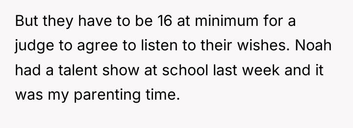 But they have to be 16 at minimum for a...