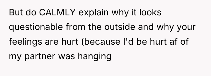 But do CALMLY explain why it looks questionable from the...