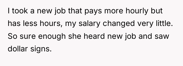 I took a new job that pays more hourly but...