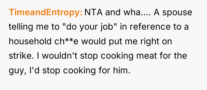 TimeandEntropy NTA and wha.... A spouse telling me to "do...
