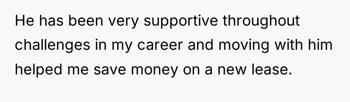 He has been very supportive throughout challenges in my career...