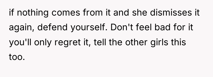 if nothing comes from it and she dismisses it again,...
