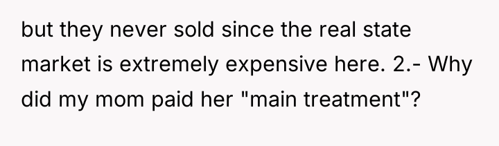 but they never sold since the real state market is...