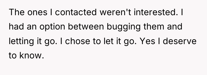 The ones I contacted weren't interested. I had an option...