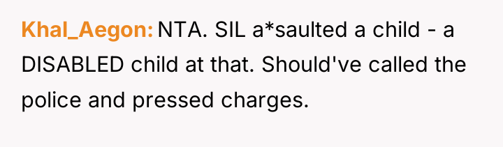 Khal_Aegon NTA. SIL a*saulted a child - a DISABLED child...