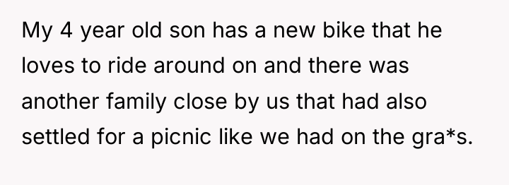 My 4 year old son has a new bike that...