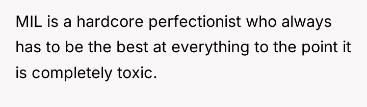 MIL is a hardcore perfectionist who always has to be...