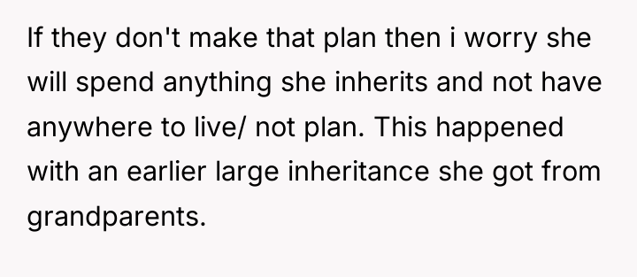 If they don't make that plan then i worry she...