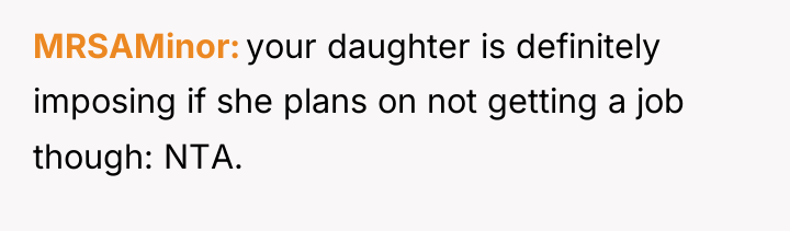 MRSAMinor your daughter is definitely imposing if she plans on...