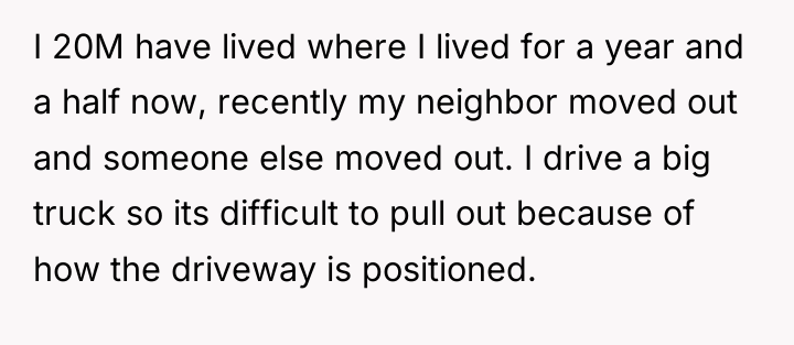 I 20M have lived where I lived for a year...