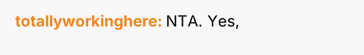 totallyworkinghere NTA. Yes,