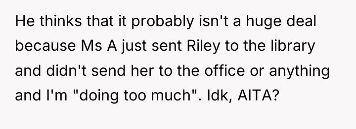 He thinks that it probably isn't a huge deal because...