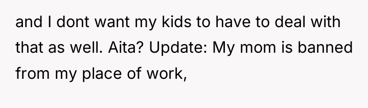 and I dont want my kids to have to deal...