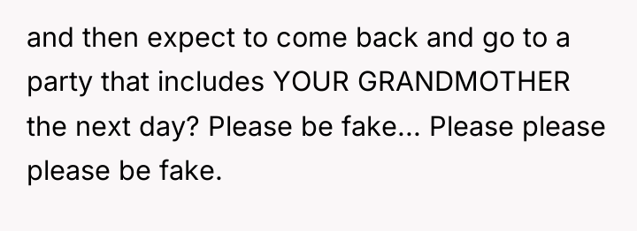 and then expect to come back and go to a...