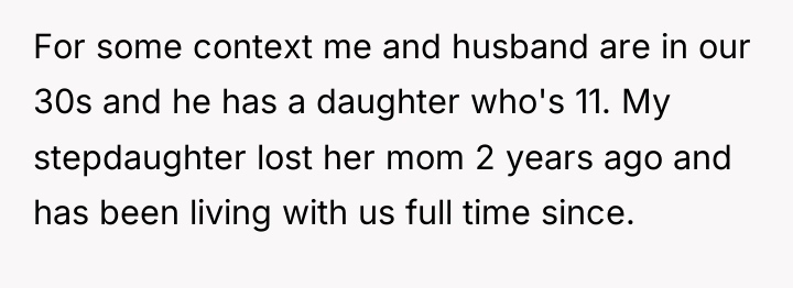 For some context me and husband are in our 30s...
