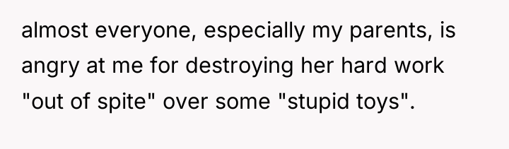 almost everyone, especially my parents, is angry at me for...