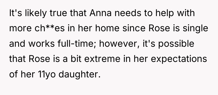 It's likely true that Anna needs to help with more...