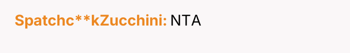 Spatchc**kZucchini NTA