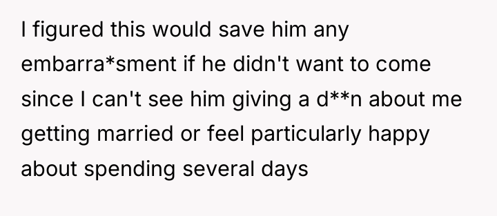 I figured this would save him any embarra*sment if he...