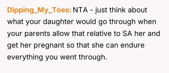 Dipping_My_Toes NTA - just think about what your daughter would...