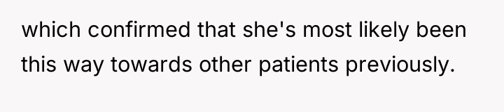 which confirmed that she's most likely been this way towards...
