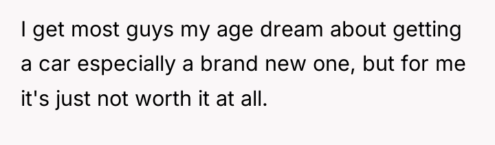 I get most guys my age dream about getting a...