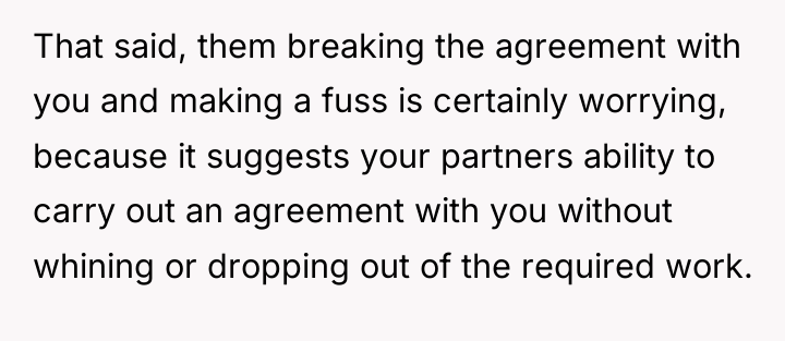 That said, them breaking the agreement with you and making...