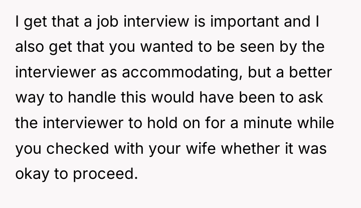 I get that a job interview is important and I...