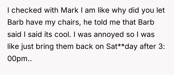 I checked with Mark I am like why did you...