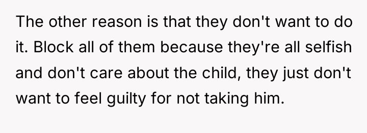 The other reason is that they don't want to do...