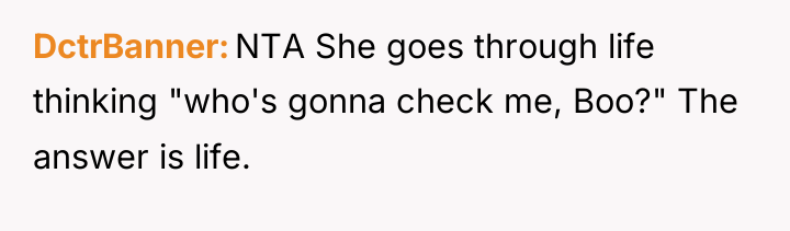 DctrBanner NTA She goes through life thinking "who's gonna check...