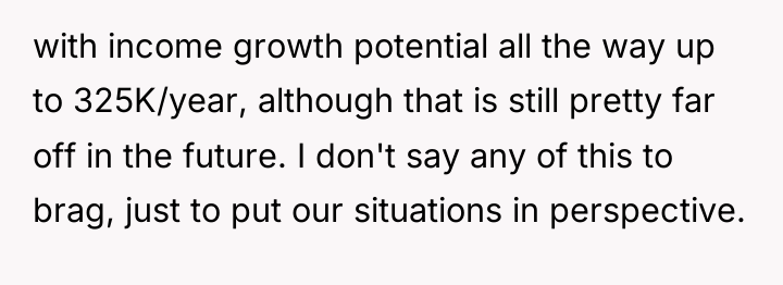 with income growth potential all the way up to 325K/year,...