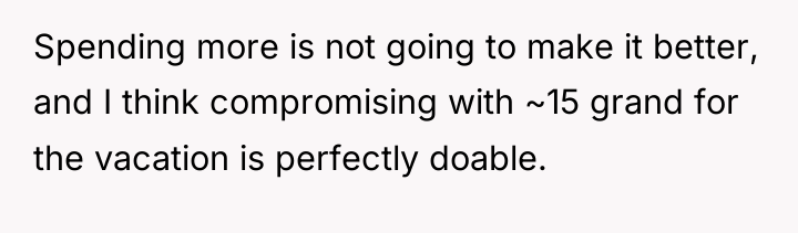 Spending more is not going to make it better, and...