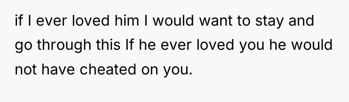 if I ever loved him I would want to stay...