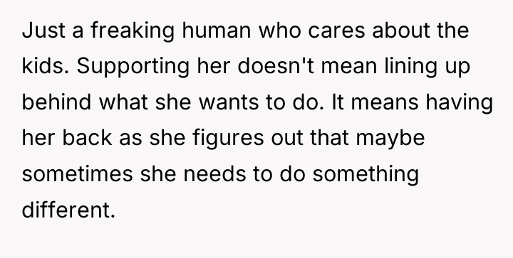 Just a freaking human who cares about the kids. Supporting...