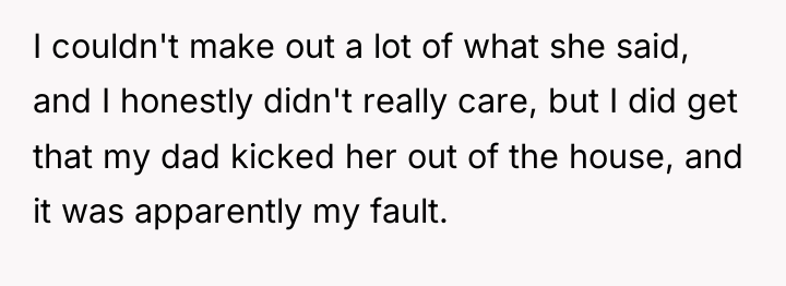 I couldn't make out a lot of what she said,...