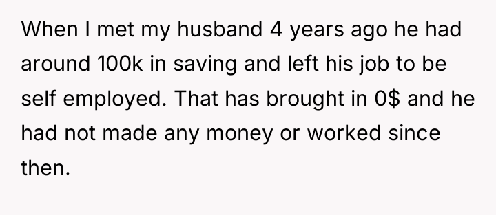 When I met my husband 4 years ago he had...