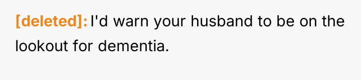 [deleted] I'd warn your husband to be on the lookout...
