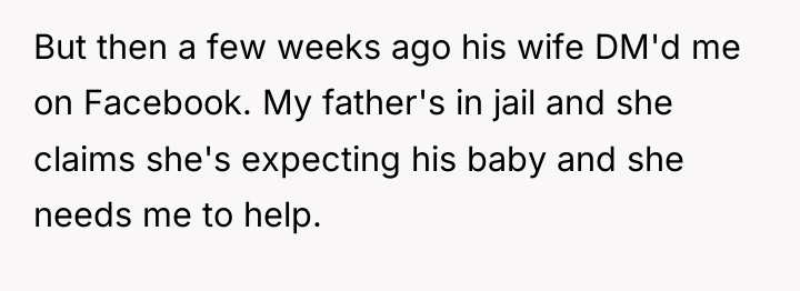 But then a few weeks ago his wife DM'd me...