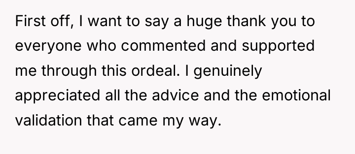 First off, I want to say a huge thank you...